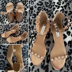 Rose gold sandals